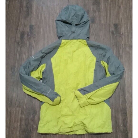 Columbia Omni Shield Windbreaker Womens Small Green Gray Full Zip Hooded - Picture 9 of 11